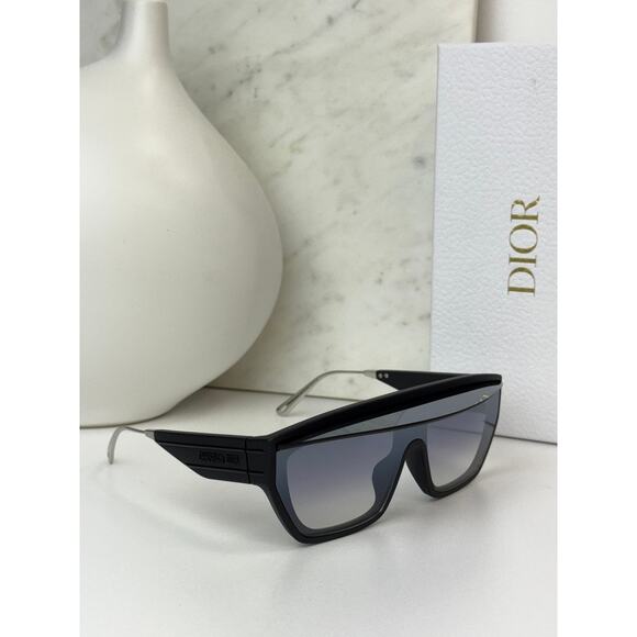 NEW Dior DiorClub M7U Shield Mask Sunglasses Black Mirror main image 8